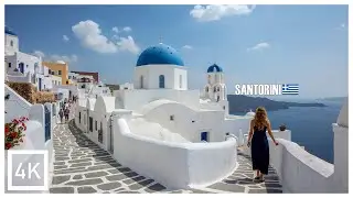Santorini’s Most Beautiful Village 🇬🇷 Oia In Greece 4K Walking Tour