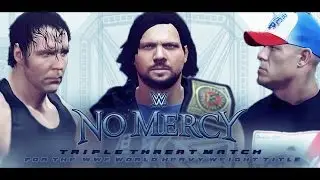 WWE No Mercy 2016 - AJ Styles vs Dean Ambrose vs John Cena - WWE 2K16 Predictions