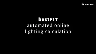 bestFIT – automated online lighting calculation for standard-compliant lighting solutions