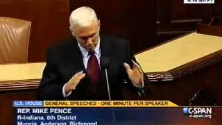 11-3-2011 - Rep. Mike Pence on "Forgotten 15" Jobs Bills