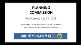 Planning Commission Hearing - 07/12/2023