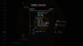 how to make loader in html CSS JavaScript ⭕