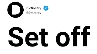 Set off Meaning In English