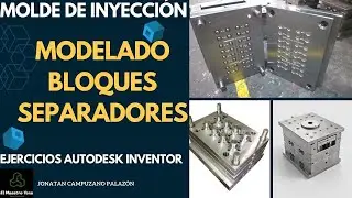 Ejercicios INVENTOR MOLDE INYECCION  Ejercicio 3