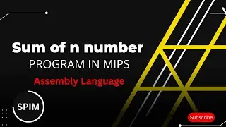 The sum of n term program in Assembly language | MIPS programming |Assembly language | Urdu /Hindi