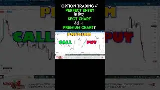 Spot Chart or Premium Chart For Perfect Entry in Options Trading in Nifty & Banknifty