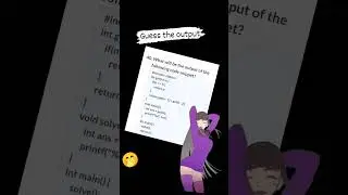 Answer The question #short #quiz #question #programming #coding #solution #Learn #video #new #shorts