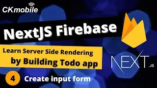 Nextjs firebase | Create CRUD app#4 Create the input form with material UI