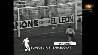 Burgos C.F.- F.C. Barcelona 1977 78