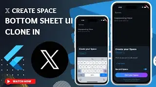 Flutter: X ui create X spaces bottomsheet UI Clone with textInput, keyboard #flutter  #flutterui