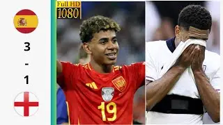 Inglaterra vs España 1-3 Todos los goles y resumen - Final de la Eurocopa 2024