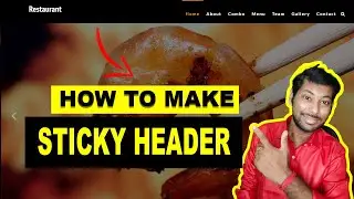 How to Make a Sticky Header || Create a Sticky Navbar After Scroll? || Make Sticky Header without Js