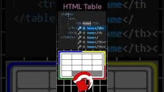 HTML Table Tag | Web Tech | 