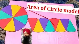 Area of circle Math working model || circle Math working model || Math project with cardboard