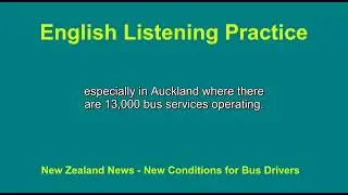 English Listening Practice - New Conditions for Bus Drivers