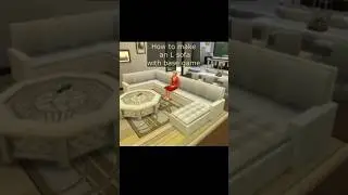 L-shaped sofa tutorial / Base game #shorts