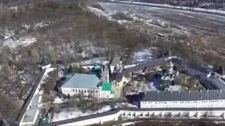 Саввино-Сторожевский монастырь в Звенигороде с квадрокоптера