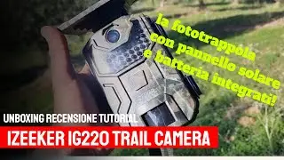 iZEEKER IG200 the camera trap with solar panel and built-in rechargeable battery.