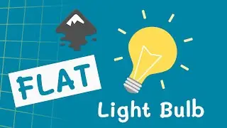 Inkscape Beginner Tutorial -Draw a Light Bulb in Inkscape under 10 minutes 2023 updated