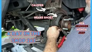 Kia, Hyundai, 4Runner, Wrangler, Brakes, A/C...Park Brake Shoes...A DAY IN THE AUTO REPAIR SHOP 263