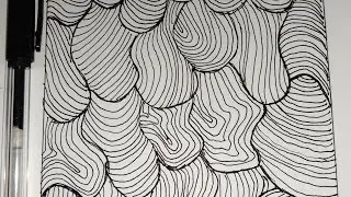 How to draw basic Zentangle/Mandala design? Relaxing art. Mandala Basic repetition. Zentangle.