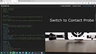 How to start the contact probe with BDsensor, fast eddy bed scan probe