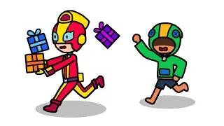 Brawl Stars but I Steal Presents on Christmas