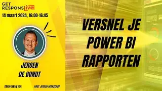 Versnel je Power BI Rapporten | GRL 164