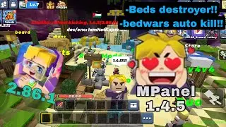 Beds Destroyer back to bmgo!! | MPanel 1.4.5 | Blockman Go | Members ship release