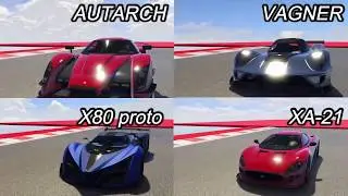 New Fastest Super Car In Gta Online - Autarch Vs XA-21 Vs Vagner Vs X80 Drag Race