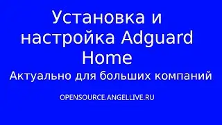 Установка и настройка Adguard Home Актуально для больших компаний 