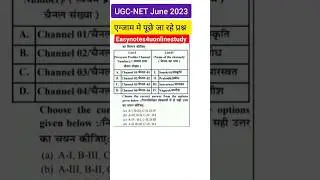 Ugc Net June 2023 Question paper । Ugc Net 2023 Question paper #ugcnet #ugcnet2023 #ugcnetpaper1
