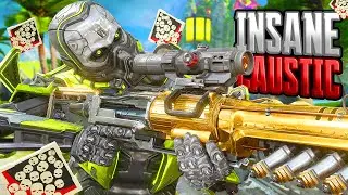 INSANE Caustic With KRABER 27 KILLS and 6,000 Damage Apex Legends Gameplay Season 20