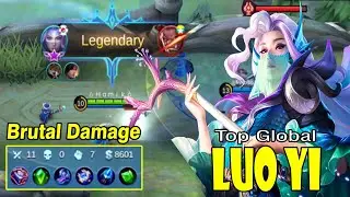 BRUTAL DAMAGE!! Lou YI Best Build 2021 [Top Global Lou Yi] By Ｈａｍｉｋｏ - Mobile Legends Gameplay