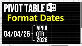 Group & Ungroup date formatting in Pivot Tables - EXCEL
