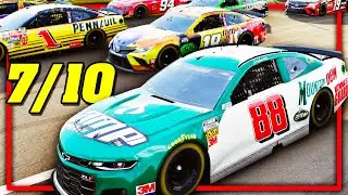 WILD FINAL RESTART!! // NASCAR Heat 5 Legends Mod | Championship Race 7/10