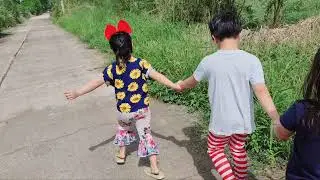 Walking with my cousins