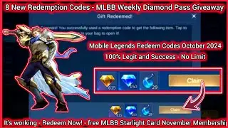Mobile Legends Redeem Codes October 27, 2024 - MLBB diamond codes + Collect your ML Promo Diamonds 🎁