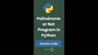 Check Number Palindrome or Not Program in Python | Palindrome Program