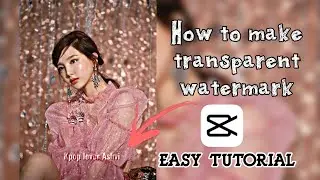 How to make transparent watermark for your videos || Easy tutorial || Kpop lover Ashvi