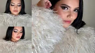 Soft Silver Christmas Makeup Look (Festive & Glam!)