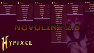 Novoline 2.0 | Hacking On Hypixel w/ Novoline 2.0 | Insane Bypass | (Hypixel Hacking)