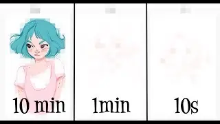 Challenge! Drawing in 10 MINUTES, 1 MINUTE & 10 SECONDS!