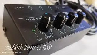 Amplificador para Fones HA400, ligações