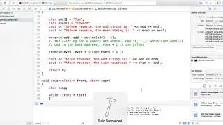 A trick error in reverse c string program