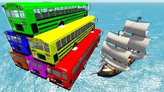 School Bus Crashes & Jumps 191 – BeamNG.Drive