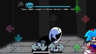 FNF - fnf untitled gaster mod - The man (composed by smily) (SFC)