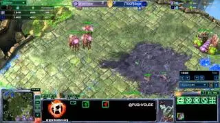 HoTS Showmatch ROOT Sage v VPBenQ Slivko G7 Starcraft 2 Pughy