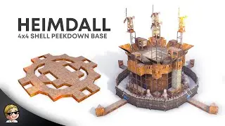 HEIMDALL | 4x4 SHELL | NEW META PEEKDOWN BASE | Base Building 2021 | Rust