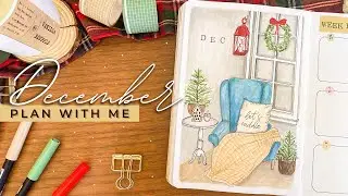 December Bullet Journal Setup 2021 • PLAN WITH ME • Christmas Farmhouse BuJo Theme with Watercolors